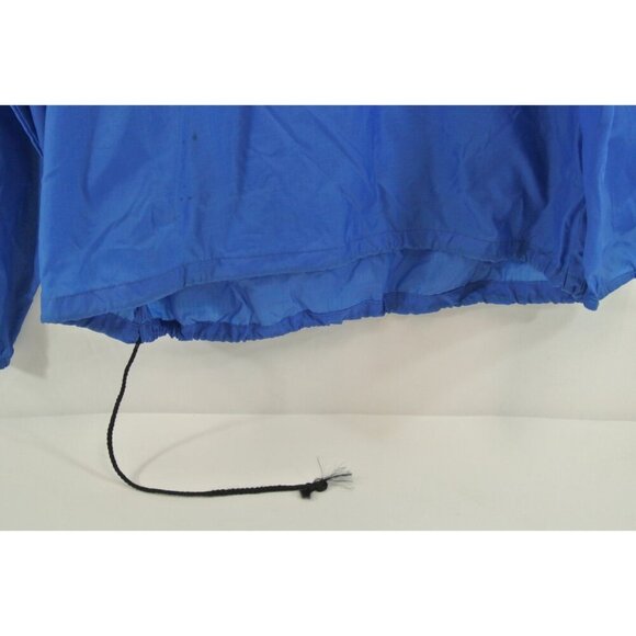 Vancouver Province News Vtg Pullover Windbreaker Blue 100% Nylon Mens Large - Picture 5 of 12